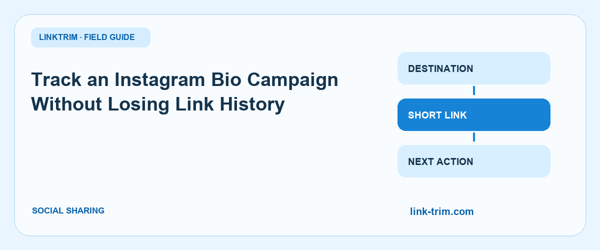 Track an Instagram Bio Campaign Without Losing Link History