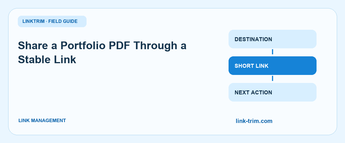 Share a Portfolio PDF Through a Stable Link