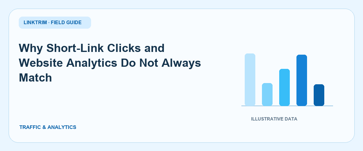 Why Short-Link Clicks and Website Analytics Do Not Always Match