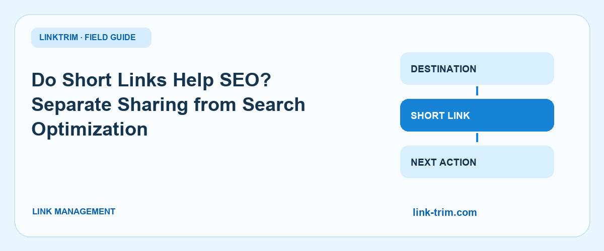Do Short Links Help SEO? Separate Sharing from Search Optimization