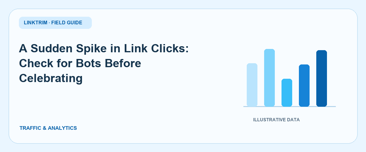 A Sudden Spike in Link Clicks: Check for Bots Before Celebrating