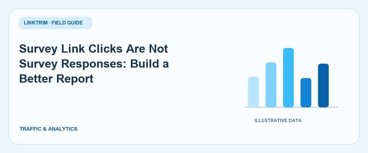 Survey Link Clicks Are Not Survey Responses: Build a Better Report